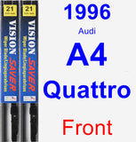Front Wiper Blade Pack for 1996 Audi A4 Quattro - Vision Saver