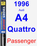 Passenger Wiper Blade for 1996 Audi A4 Quattro - Vision Saver