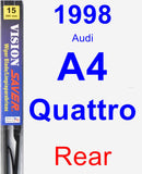 Rear Wiper Blade for 1998 Audi A4 Quattro - Vision Saver