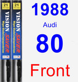 Front Wiper Blade Pack for 1988 Audi 80 - Vision Saver