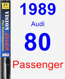Passenger Wiper Blade for 1989 Audi 80 - Vision Saver