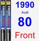 Front Wiper Blade Pack for 1990 Audi 80 - Vision Saver