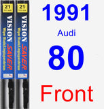Front Wiper Blade Pack for 1991 Audi 80 - Vision Saver