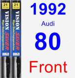 Front Wiper Blade Pack for 1992 Audi 80 - Vision Saver