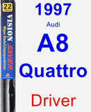 Driver Wiper Blade for 1997 Audi A8 Quattro - Vision Saver