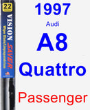 Passenger Wiper Blade for 1997 Audi A8 Quattro - Vision Saver