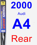 Rear Wiper Blade for 2000 Audi A4 - Vision Saver