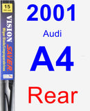Rear Wiper Blade for 2001 Audi A4 - Vision Saver