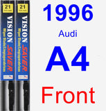 Front Wiper Blade Pack for 1996 Audi A4 - Vision Saver