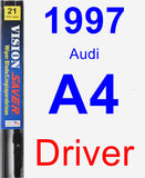 Driver Wiper Blade for 1997 Audi A4 - Vision Saver