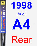 Rear Wiper Blade for 1998 Audi A4 - Vision Saver