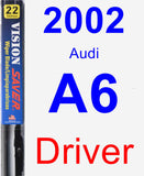 Driver Wiper Blade for 2002 Audi A6 - Vision Saver