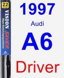 Driver Wiper Blade for 1997 Audi A6 - Vision Saver