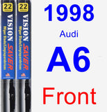 Front Wiper Blade Pack for 1998 Audi A6 - Vision Saver