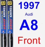 Front Wiper Blade Pack for 1997 Audi A8 - Vision Saver