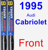 Front Wiper Blade Pack for 1995 Audi Cabriolet - Vision Saver