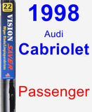 Passenger Wiper Blade for 1998 Audi Cabriolet - Vision Saver