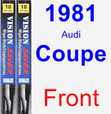 Front Wiper Blade Pack for 1981 Audi Coupe - Vision Saver