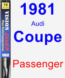 Passenger Wiper Blade for 1981 Audi Coupe - Vision Saver
