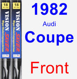 Front Wiper Blade Pack for 1982 Audi Coupe - Vision Saver