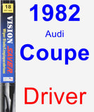 Driver Wiper Blade for 1982 Audi Coupe - Vision Saver