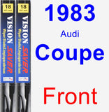 Front Wiper Blade Pack for 1983 Audi Coupe - Vision Saver