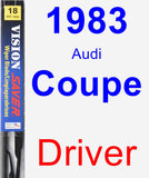 Driver Wiper Blade for 1983 Audi Coupe - Vision Saver