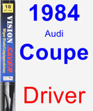 Driver Wiper Blade for 1984 Audi Coupe - Vision Saver