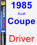 Driver Wiper Blade for 1985 Audi Coupe - Vision Saver