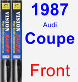 Front Wiper Blade Pack for 1987 Audi Coupe - Vision Saver