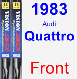 Front Wiper Blade Pack for 1983 Audi Quattro - Vision Saver