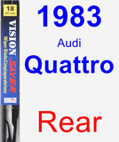 Rear Wiper Blade for 1983 Audi Quattro - Vision Saver