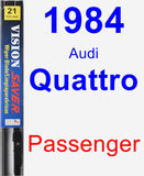 Passenger Wiper Blade for 1984 Audi Quattro - Vision Saver