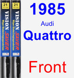 Front Wiper Blade Pack for 1985 Audi Quattro - Vision Saver