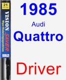 Driver Wiper Blade for 1985 Audi Quattro - Vision Saver