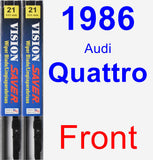 Front Wiper Blade Pack for 1986 Audi Quattro - Vision Saver