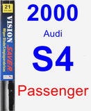 Passenger Wiper Blade for 2000 Audi S4 - Vision Saver
