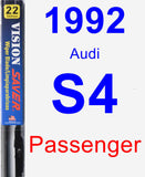 Passenger Wiper Blade for 1992 Audi S4 - Vision Saver