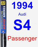 Passenger Wiper Blade for 1994 Audi S4 - Vision Saver