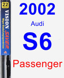 Passenger Wiper Blade for 2002 Audi S6 - Vision Saver