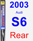 Rear Wiper Blade for 2003 Audi S6 - Vision Saver