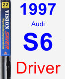 Driver Wiper Blade for 1997 Audi S6 - Vision Saver