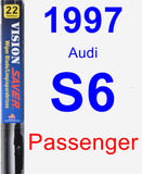 Passenger Wiper Blade for 1997 Audi S6 - Vision Saver