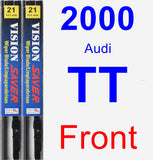 Front Wiper Blade Pack for 2000 Audi TT - Vision Saver