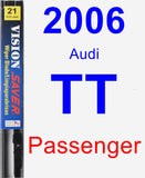 Passenger Wiper Blade for 2006 Audi TT - Vision Saver