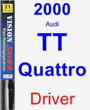 Driver Wiper Blade for 2000 Audi TT Quattro - Vision Saver