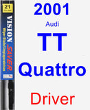 Driver Wiper Blade for 2001 Audi TT Quattro - Vision Saver