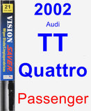 Passenger Wiper Blade for 2002 Audi TT Quattro - Vision Saver