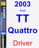 Driver Wiper Blade for 2003 Audi TT Quattro - Vision Saver