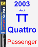 Passenger Wiper Blade for 2003 Audi TT Quattro - Vision Saver